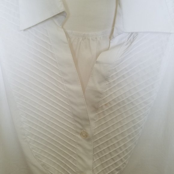 Willie Smith V-Neck button down tunic blouse - Picture 2 of 4